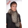 Men's silver fox fur scarf